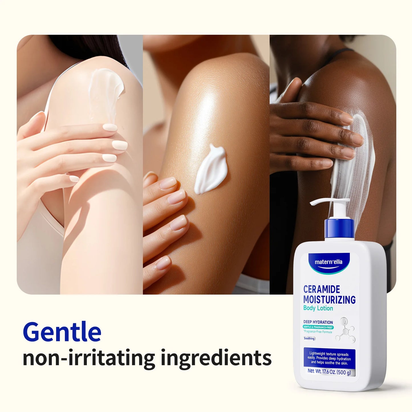 Ceramide Moisturizing Lotion With Niacinamide For Dry Sensitive Skin Barrier