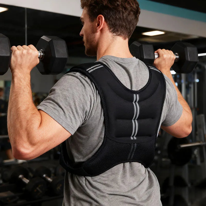 Weight Vest With Reflective Stripe For Workout And Running