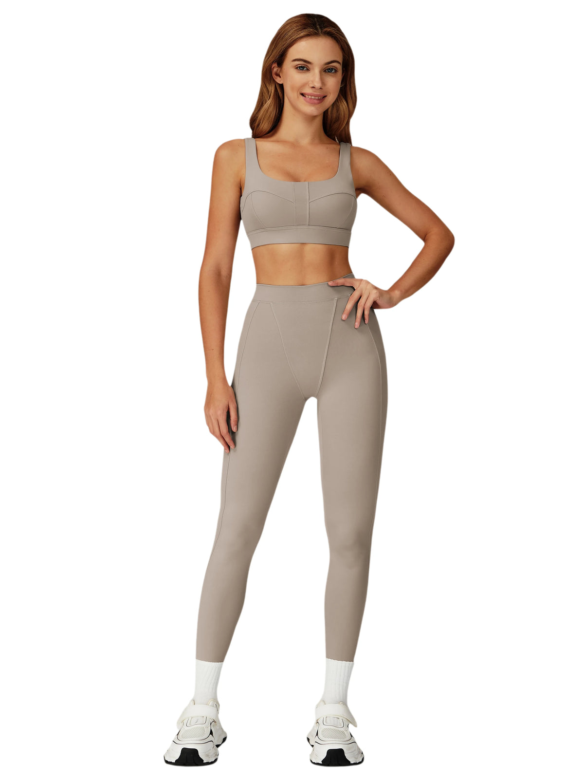 Airila Womens Yoga Set Sports Bra And High Waisted Leggings