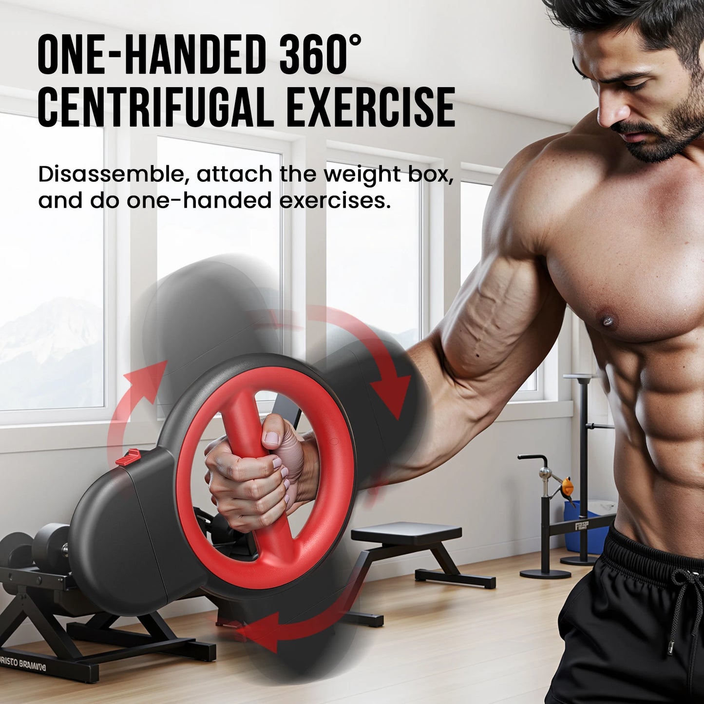 Rotator Burn Machine 3 In 1 Forearm And Arm Exerciser For Upper Body