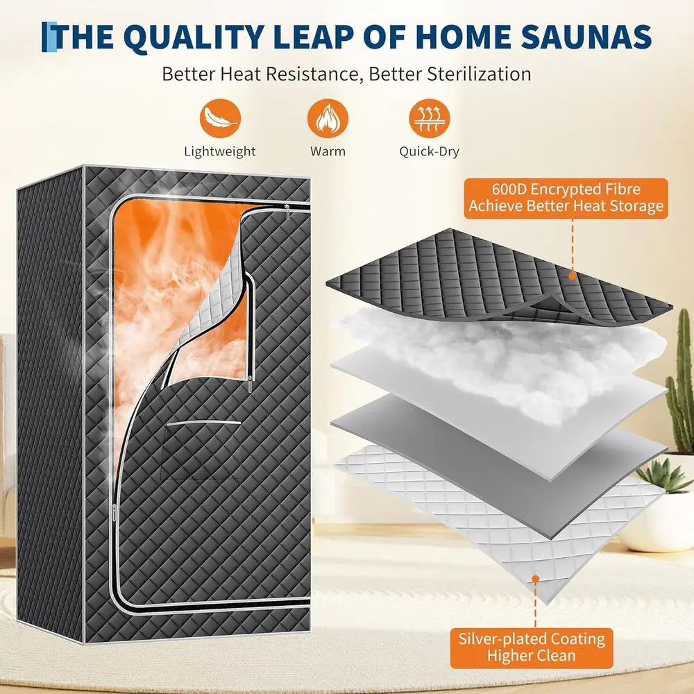 Portable Home Sauna Tent Personal Steam Spa with Fast Heating
