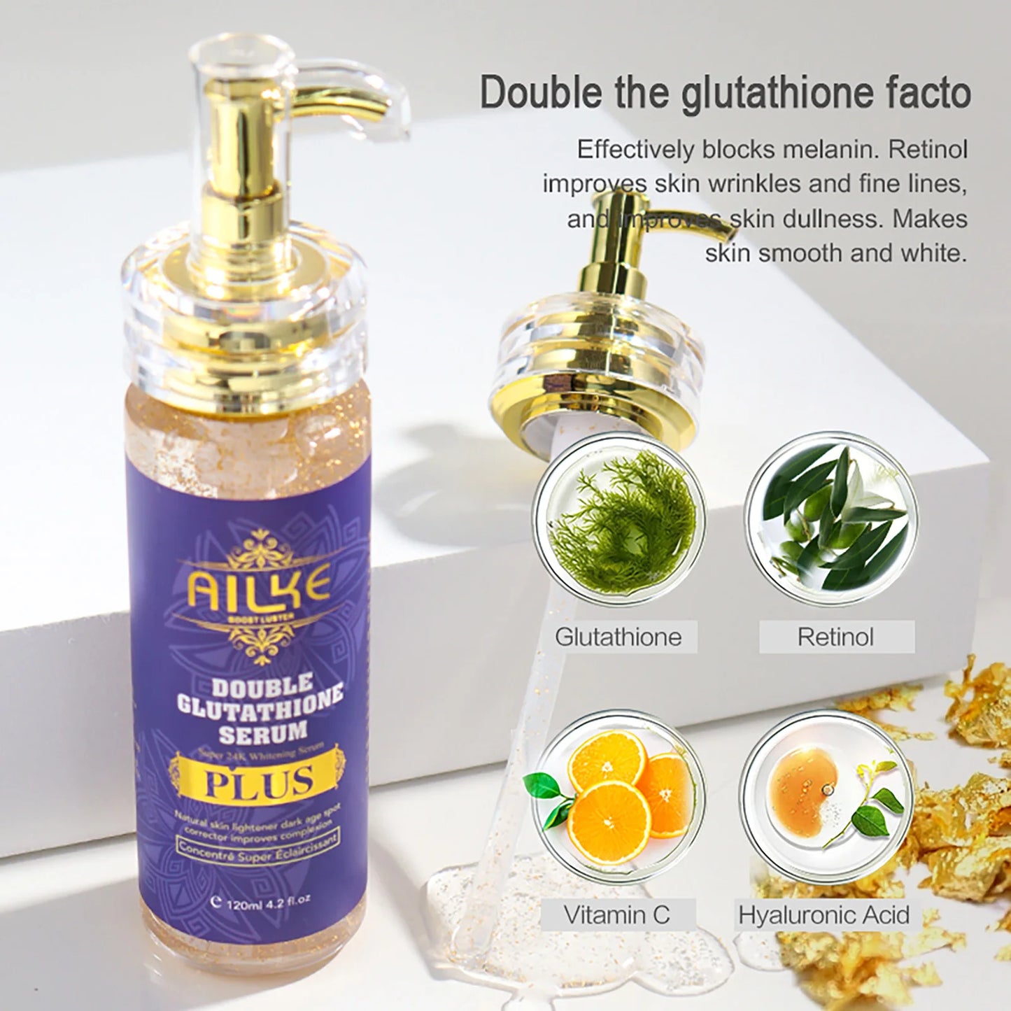 AILKE Glutathione Plus Skin Care Set Advanced Lightening Lotion