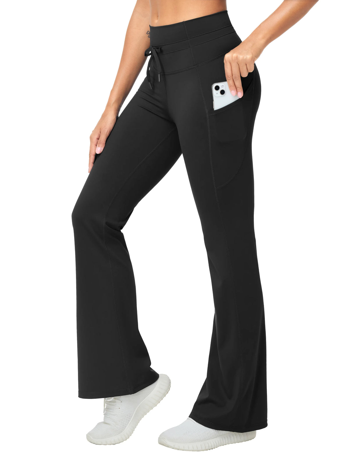 THE GYM PEOPLE Women's High Waisted Flare Yoga Leggings