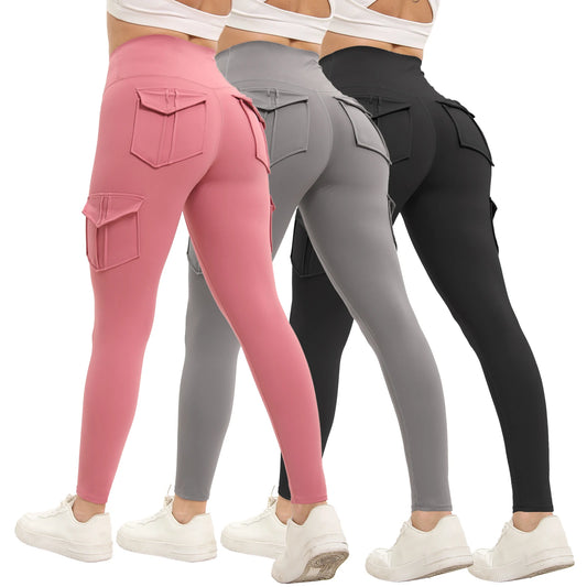 Women's High Waisted Pocket Leggings For Yoga And Fitness
