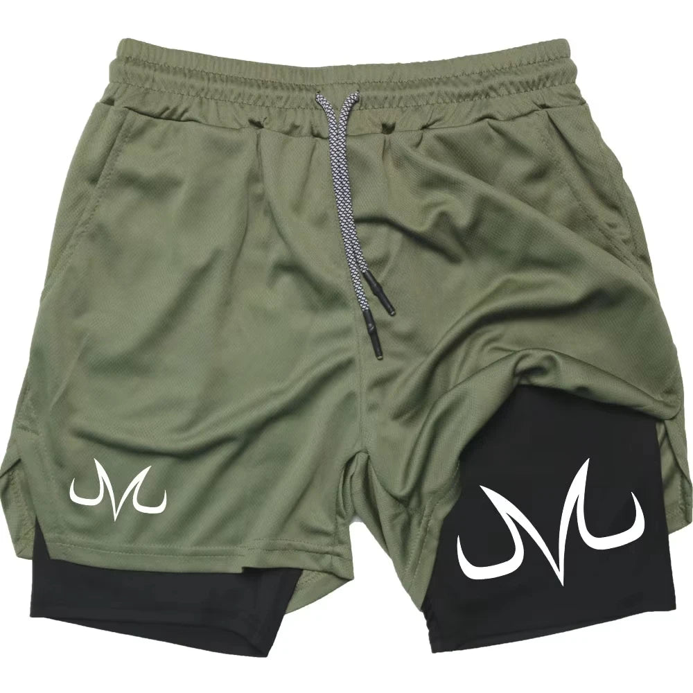 Anime Performance Shorts Toji Printed Running Mesh TwoInOne