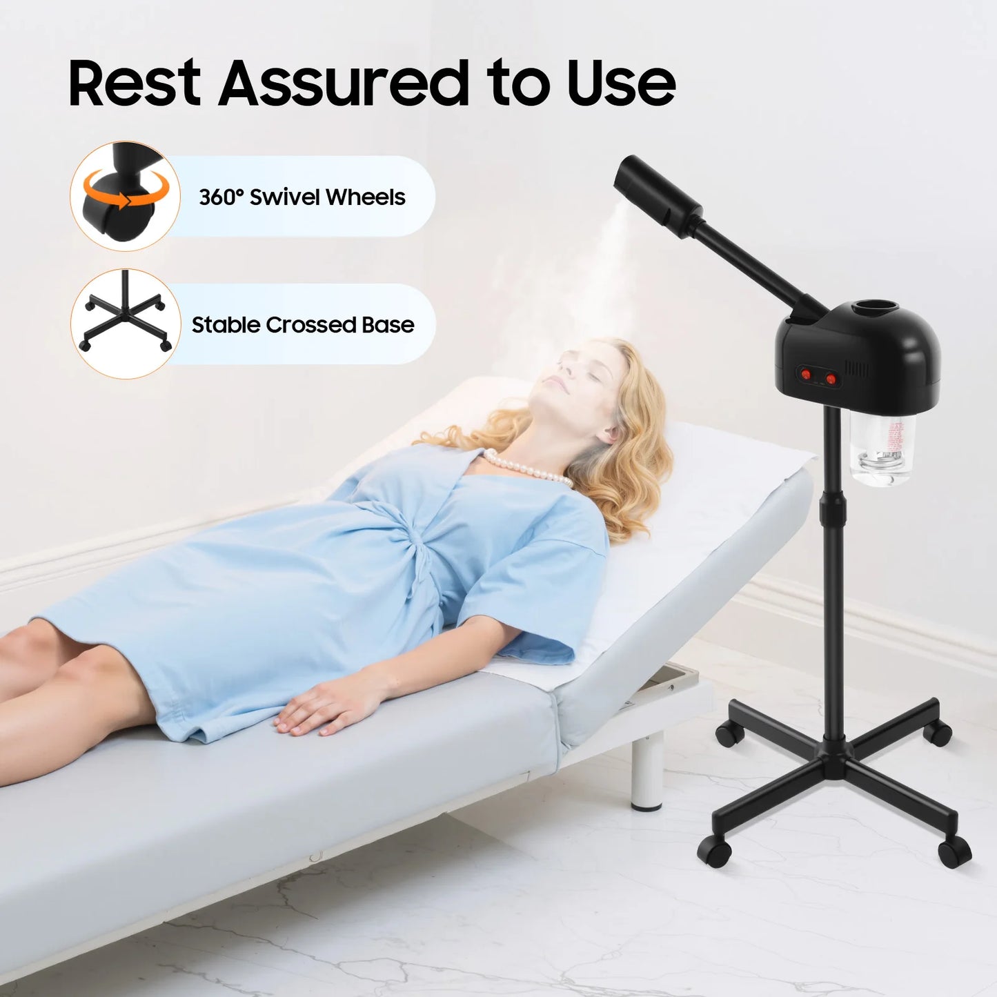 Professional Facial Steamer Floor Standing 800W US Plug