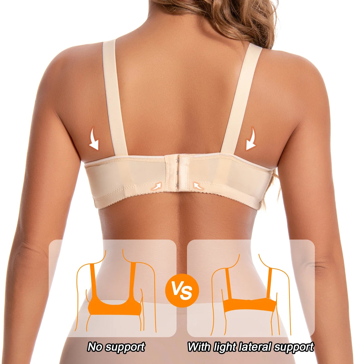 Set Of 6 Women Lace Padded No Wire T Shirt Bras Adjustable Straps
