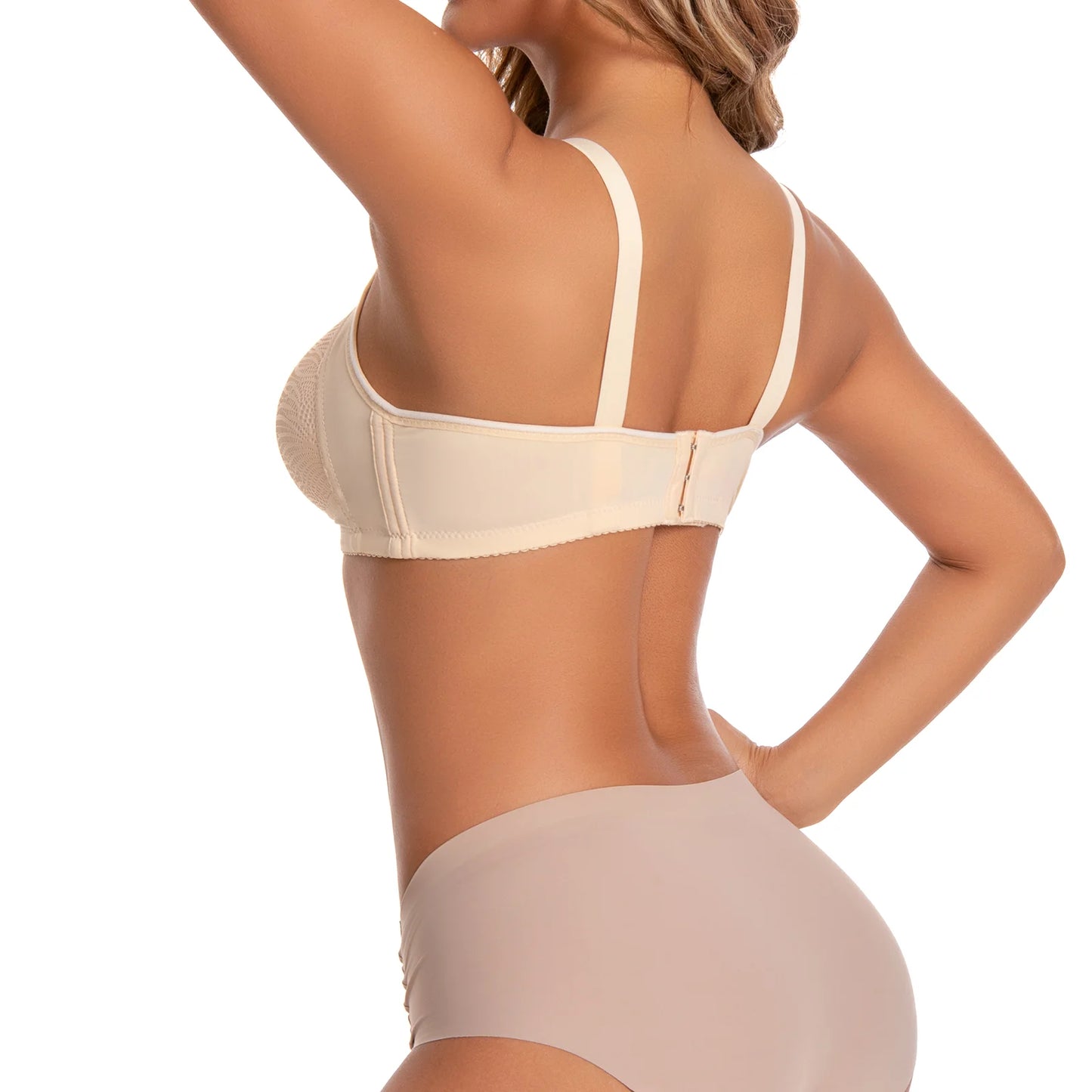 Set Of 6 Women Lace Padded No Wire T Shirt Bras Adjustable Straps