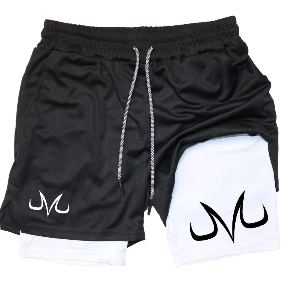 Anime Performance Shorts Toji Printed Running Mesh TwoInOne