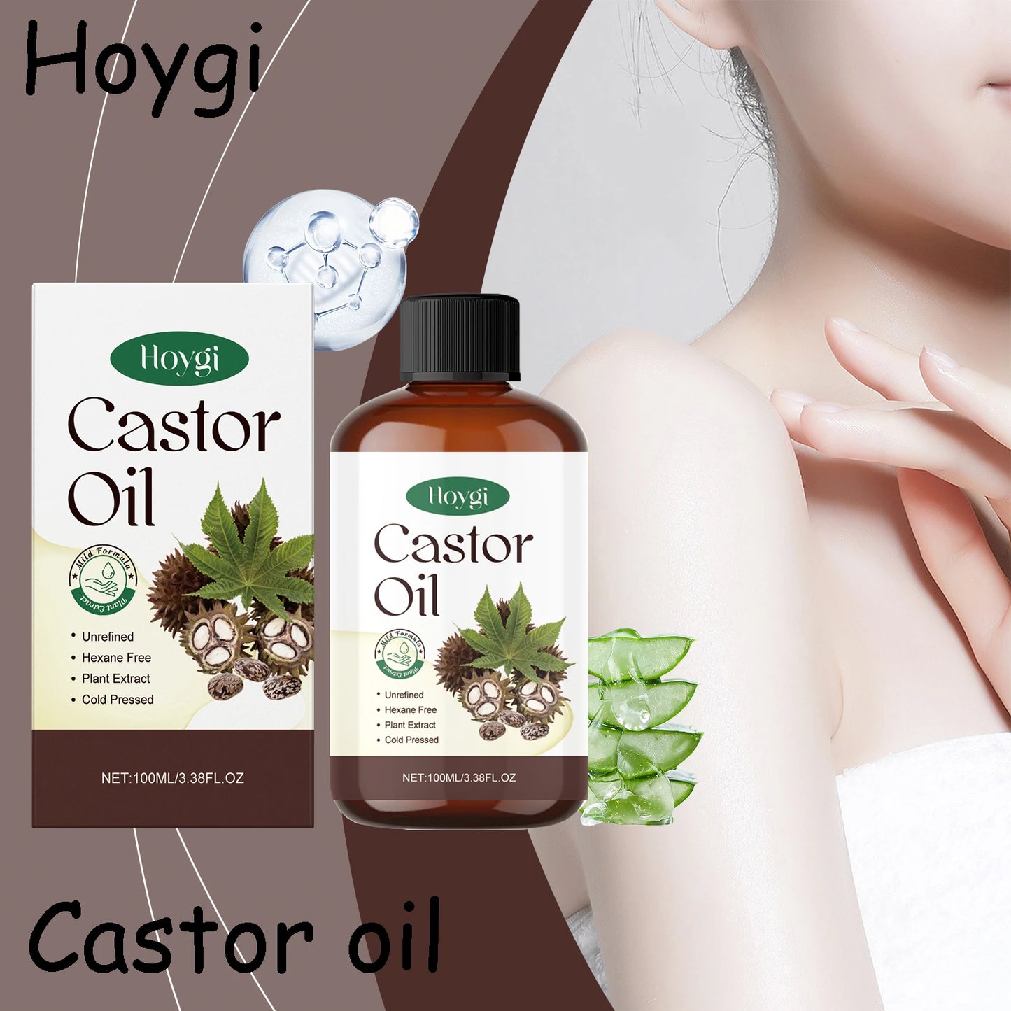 Hoygi Castor Oil Nourishing Body And Hair Care Oil Moisturizing