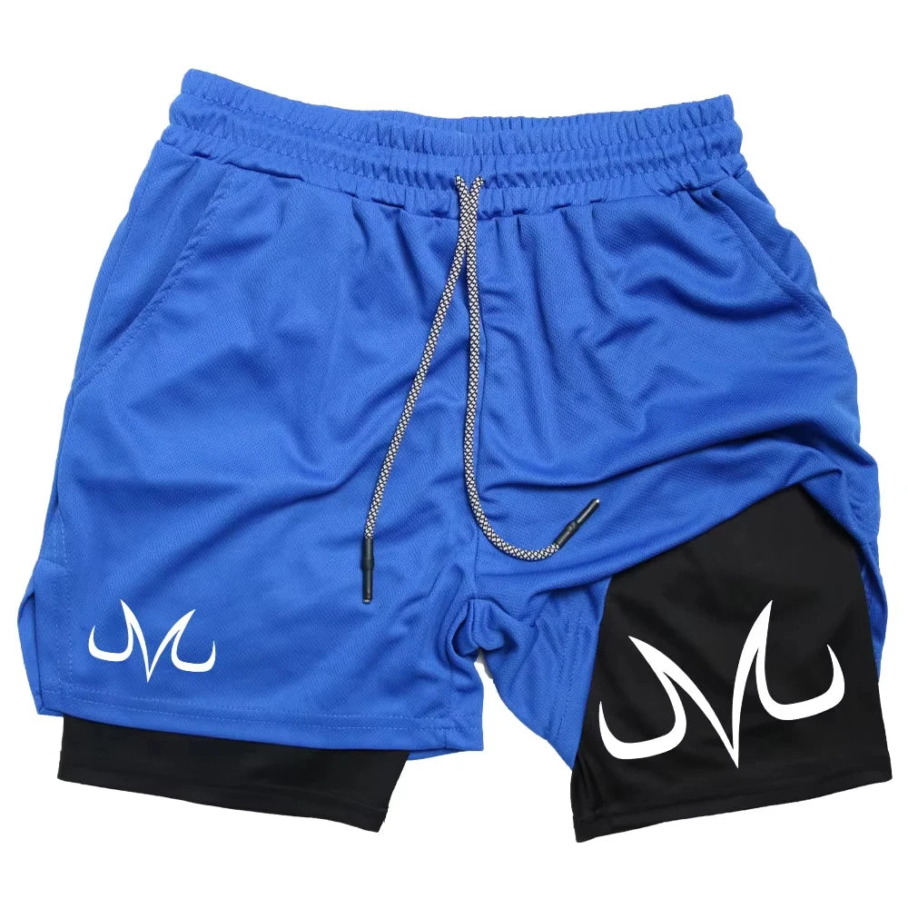 Anime Performance Shorts Toji Printed Running Mesh TwoInOne
