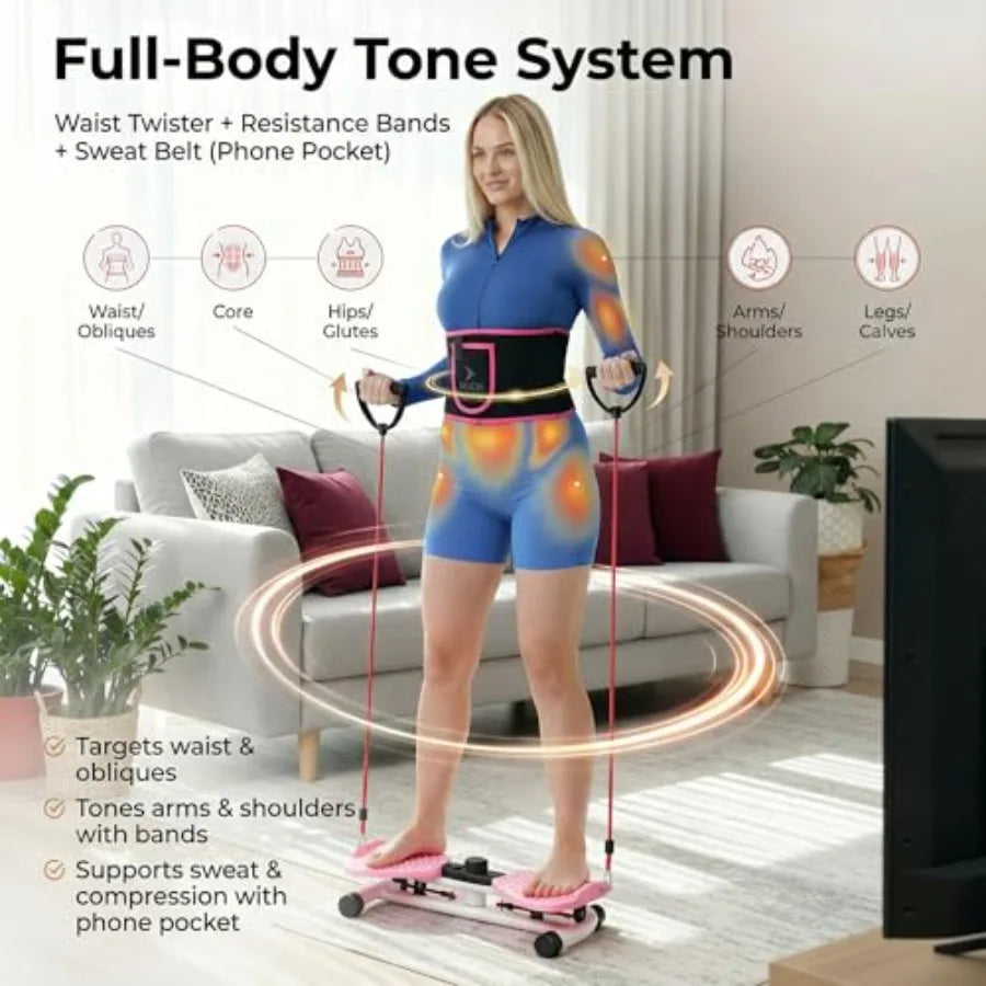 Waist Twister Machine Ab Workout Equipment With Digital Counter