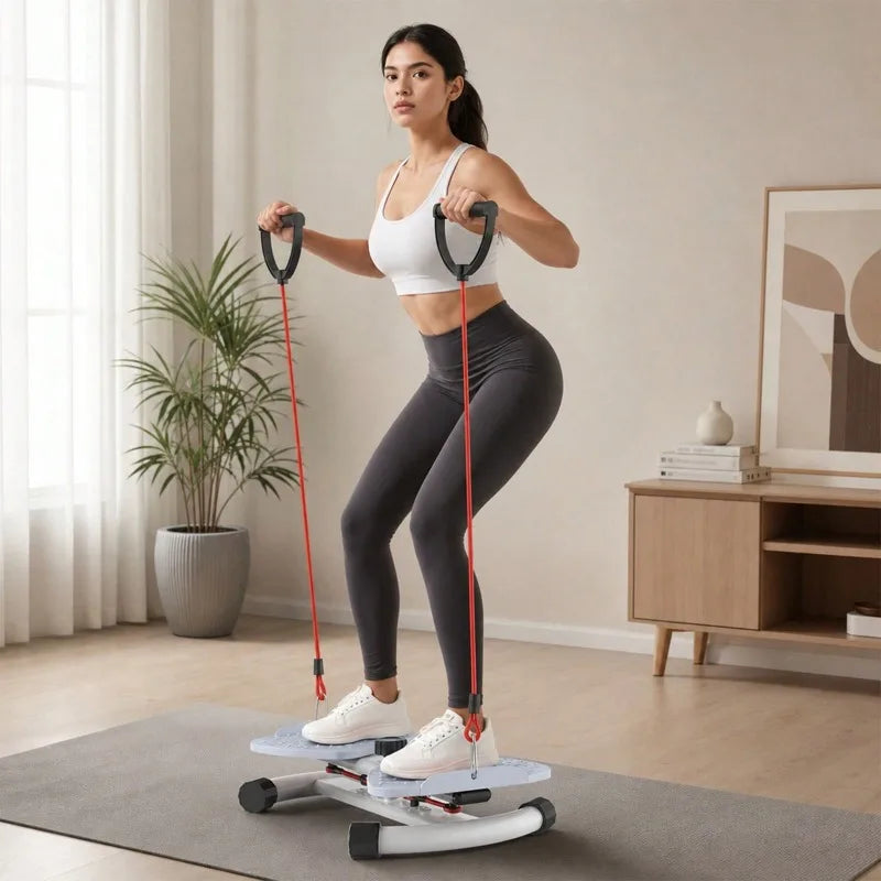 Multifunctional Twist Disc Board With Resistance Bands For Fitness