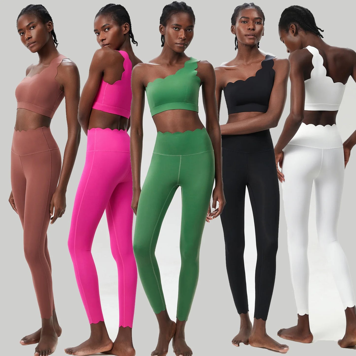 Women Two Piece Fitness Yoga Set Quick Dry Breathable Sportswear