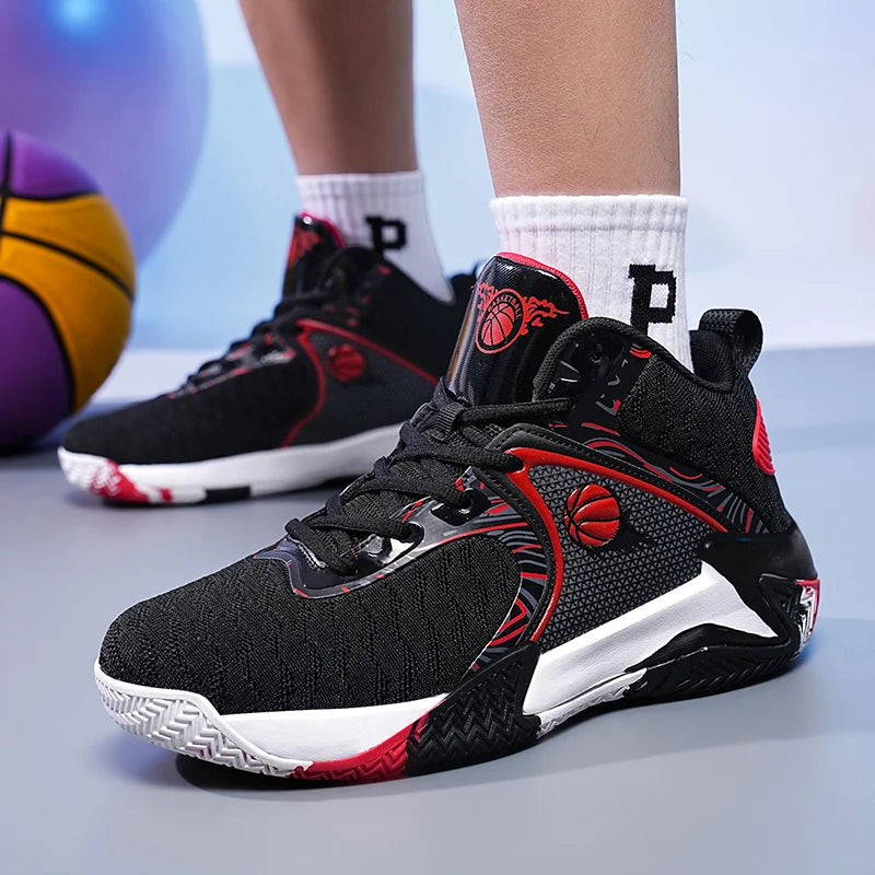 Louis Kadhr Mens Basketball Shoes Lightweight Breathable Anti Slip