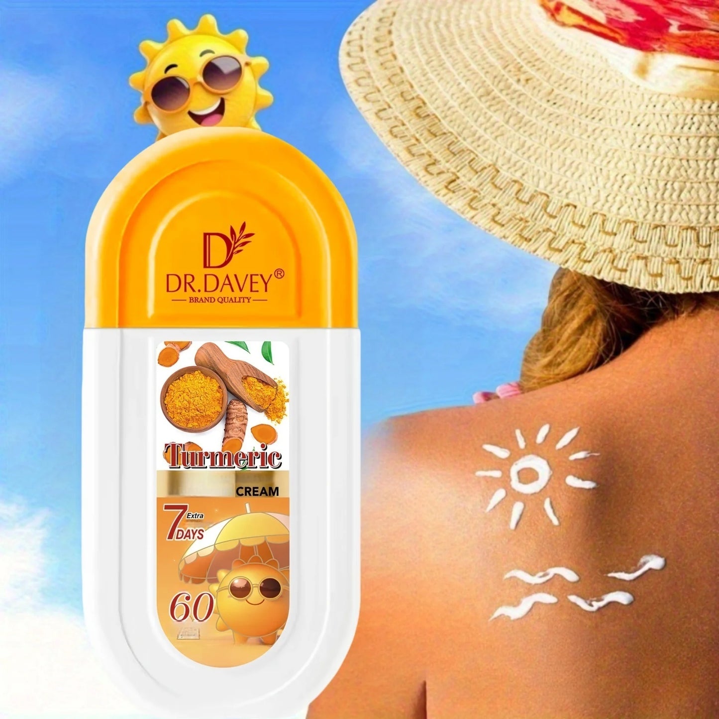 DR.DAVEY Turmeric Soap and Body Lotion Set for Hydrating Skin