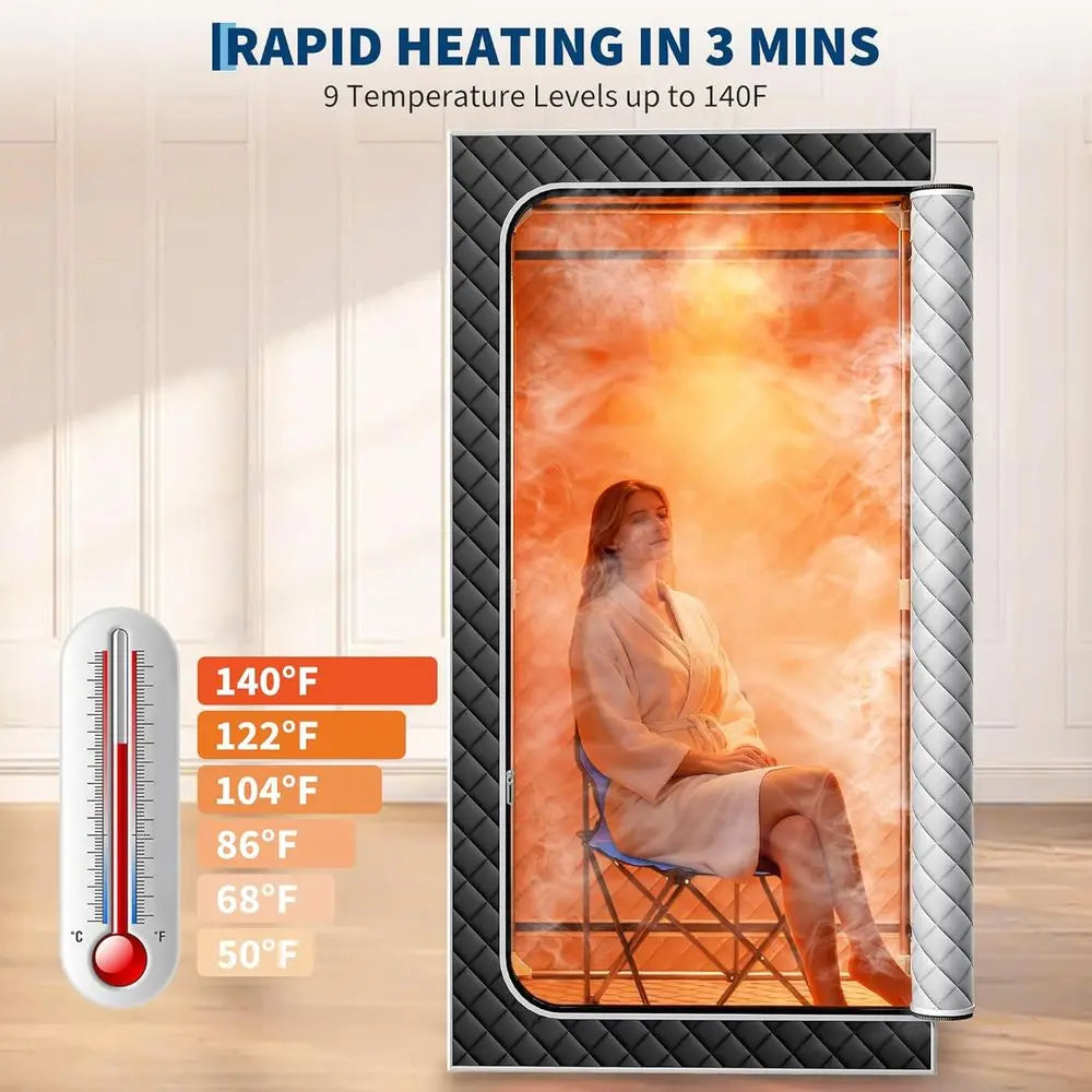 Portable Home Sauna Tent Personal Steam Spa with Fast Heating