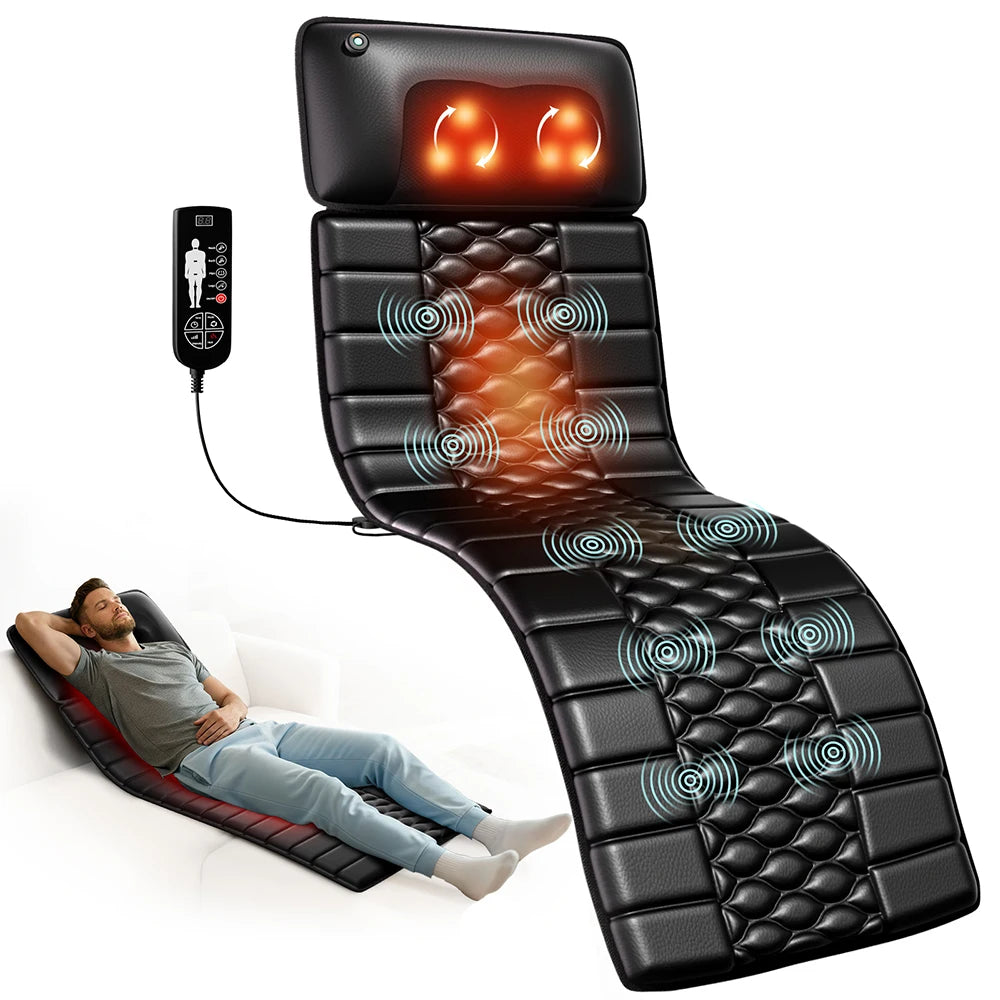 HIMOUTA Shiatsu Full Body Massage Mat With Heat And Vibration