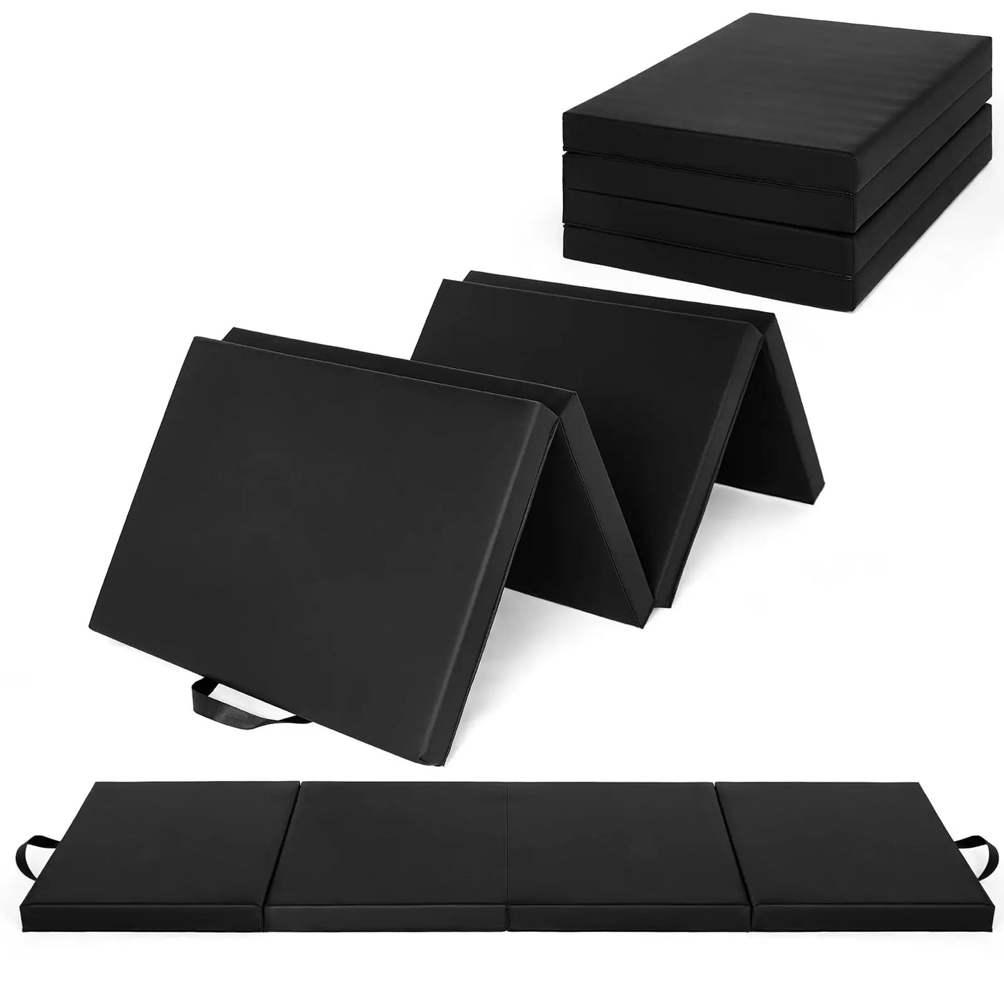 HiMISS Gymnastics Mat Foldable for Home Yoga Pilates Training