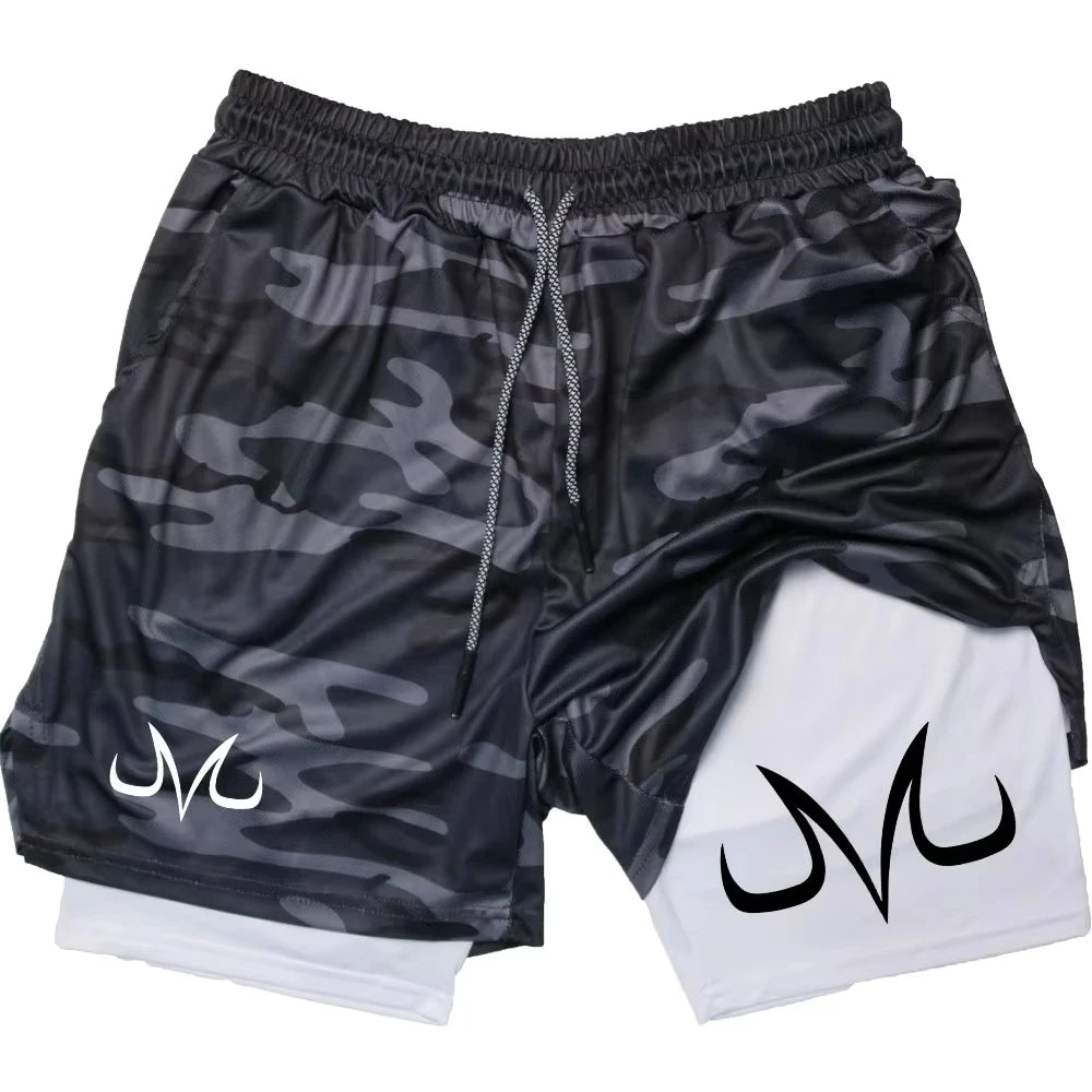 Anime Performance Shorts Toji Printed Running Mesh TwoInOne