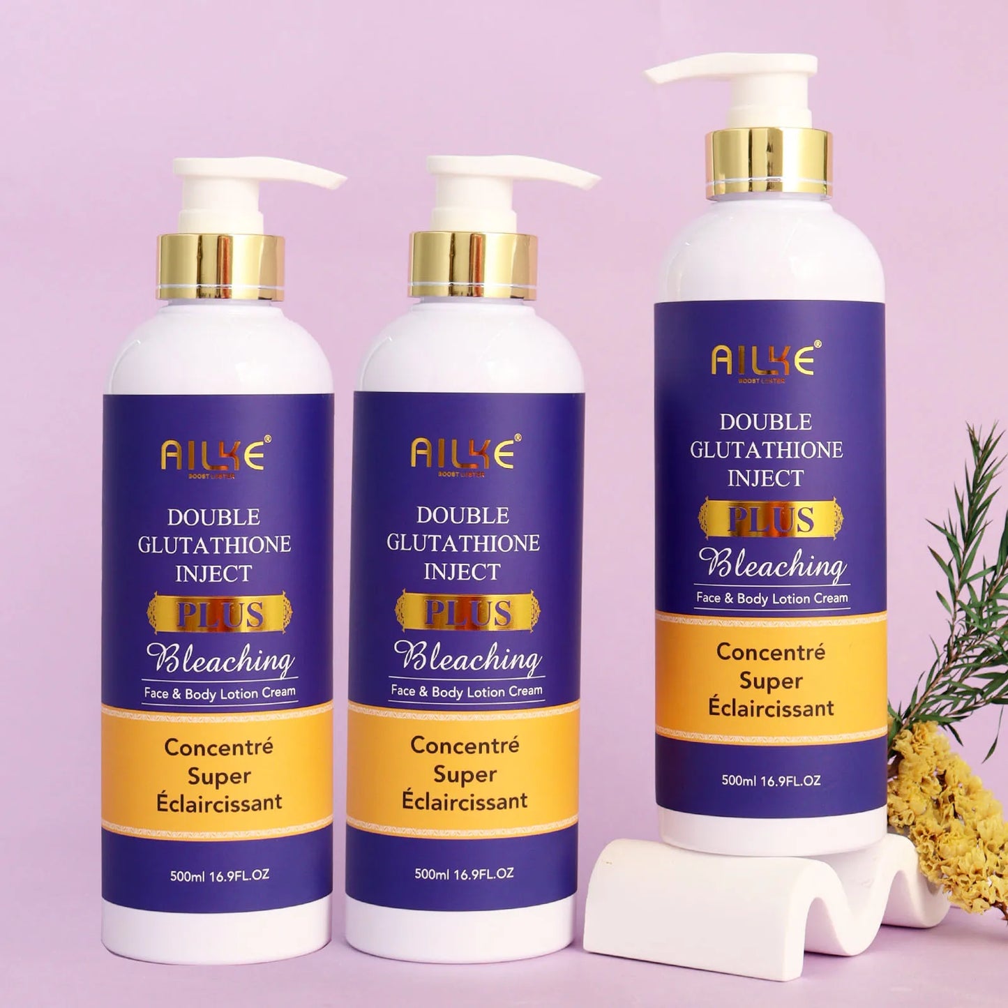 AILKE Glutathione Plus Skin Care Set Advanced Lightening Lotion