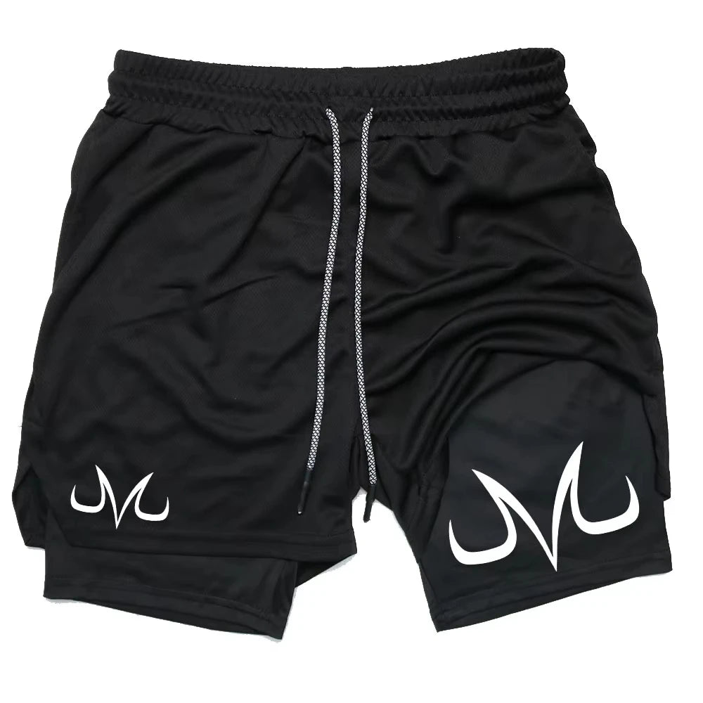 Anime Performance Shorts Toji Printed Running Mesh TwoInOne