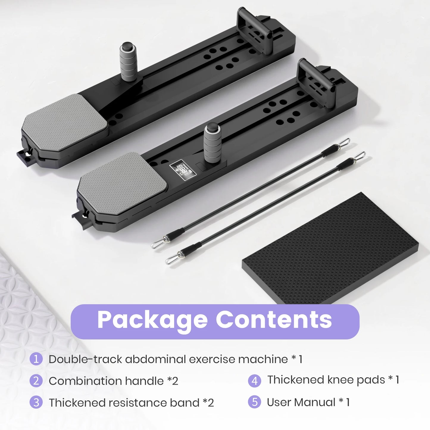 Portable Pilates Board With Ski Balance And Reps Timer