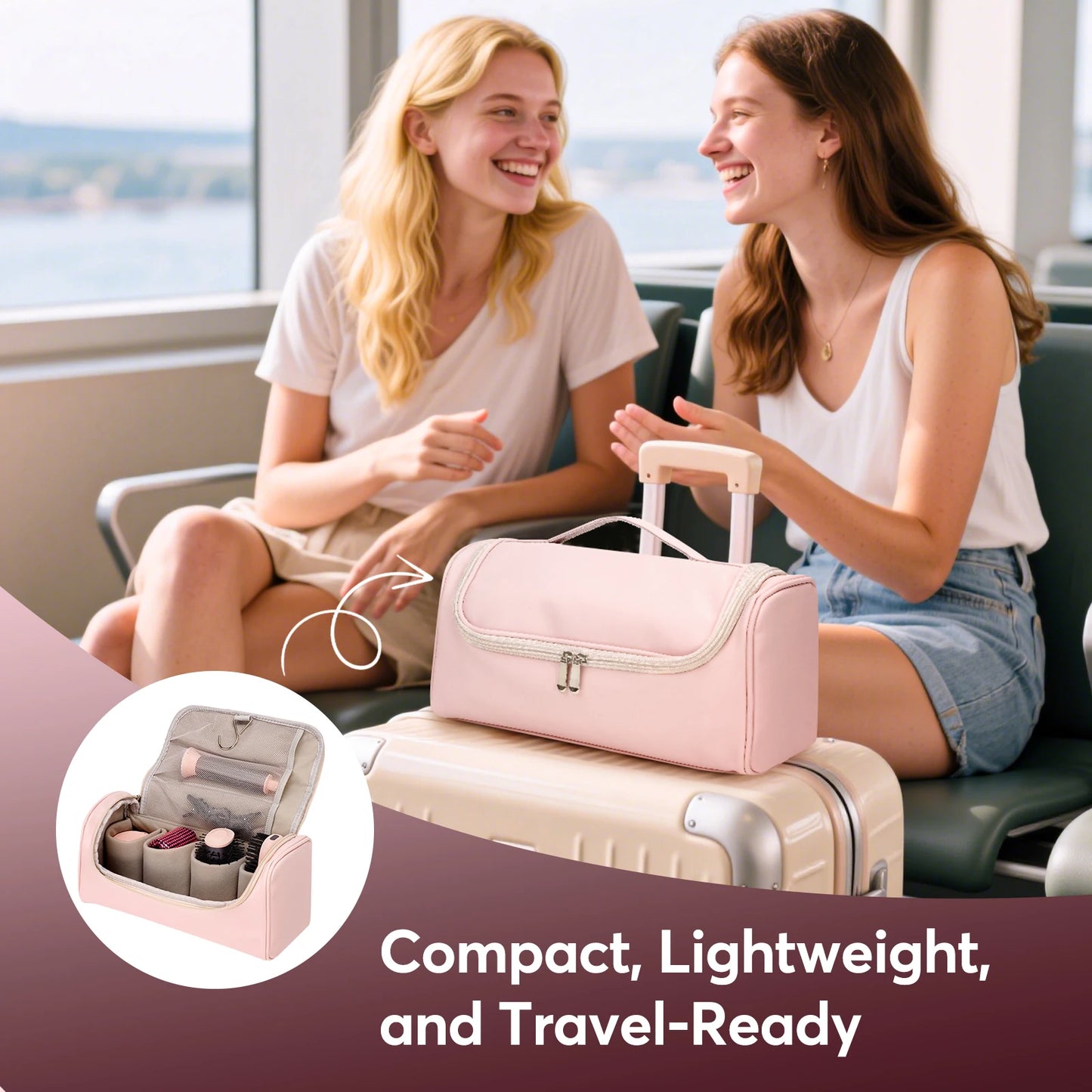 BOPCAL 5 In 1 Hair Styler With Travel Organizer Bag