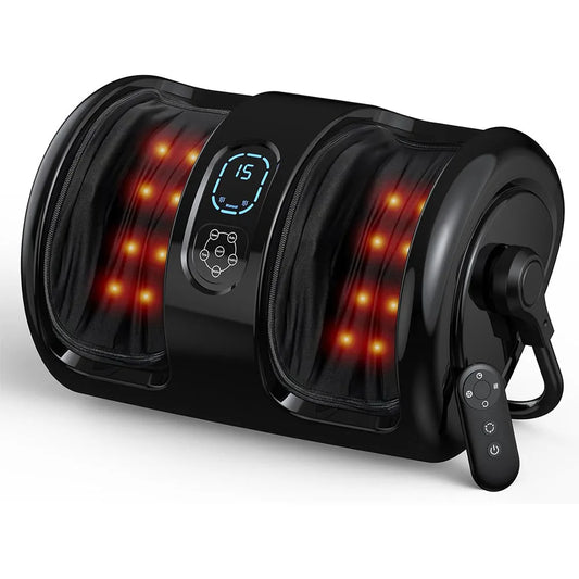 HTM Electric Foot And Calf Massager With Shiatsu Heat