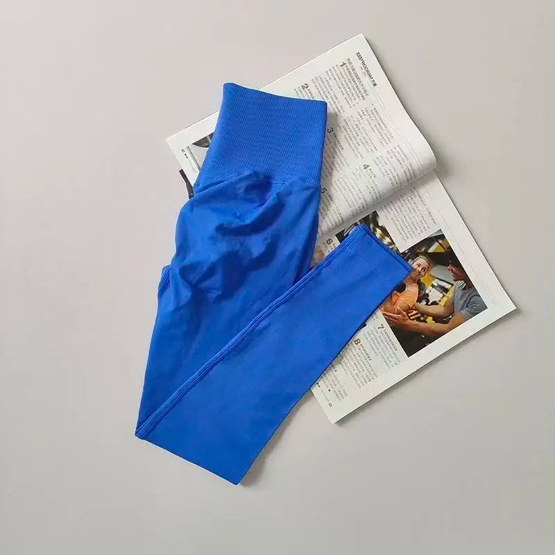 Seamless High Waist Yoga Pants For Gym Running Quick Dry