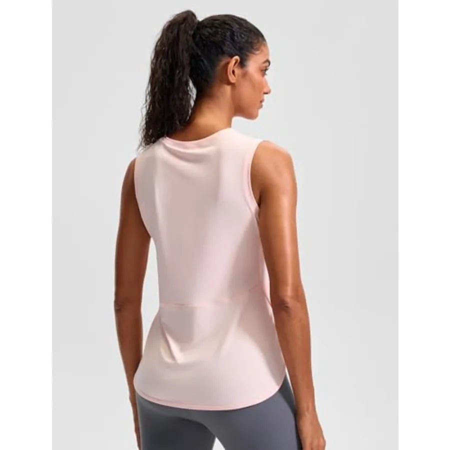 Womens Ice Silk Bamboo Tank Top Sleeveless Yoga Cool Dry