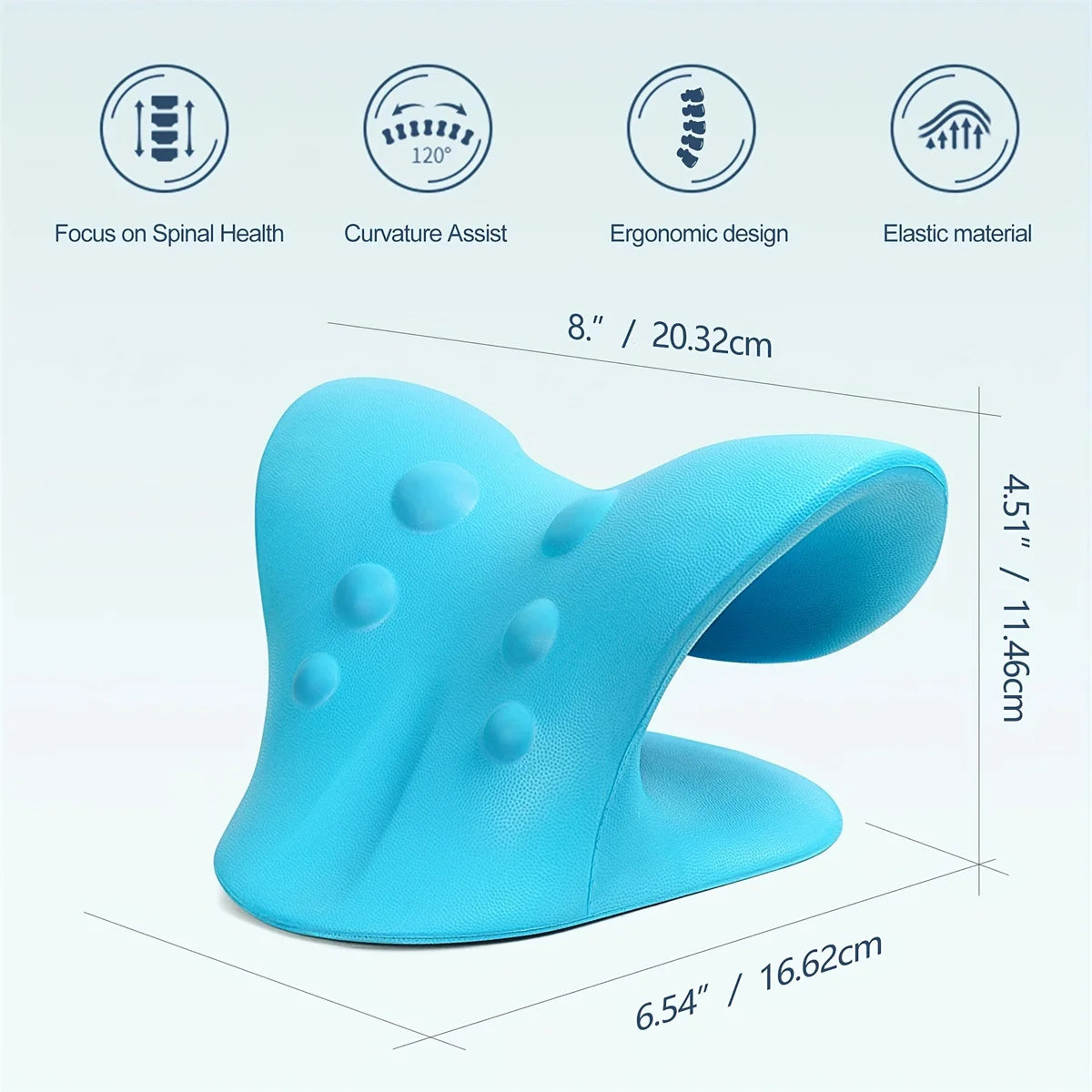 C Shaped Pillow Neck And Shoulder Relaxer For TMJ Pain Relief And Alignment