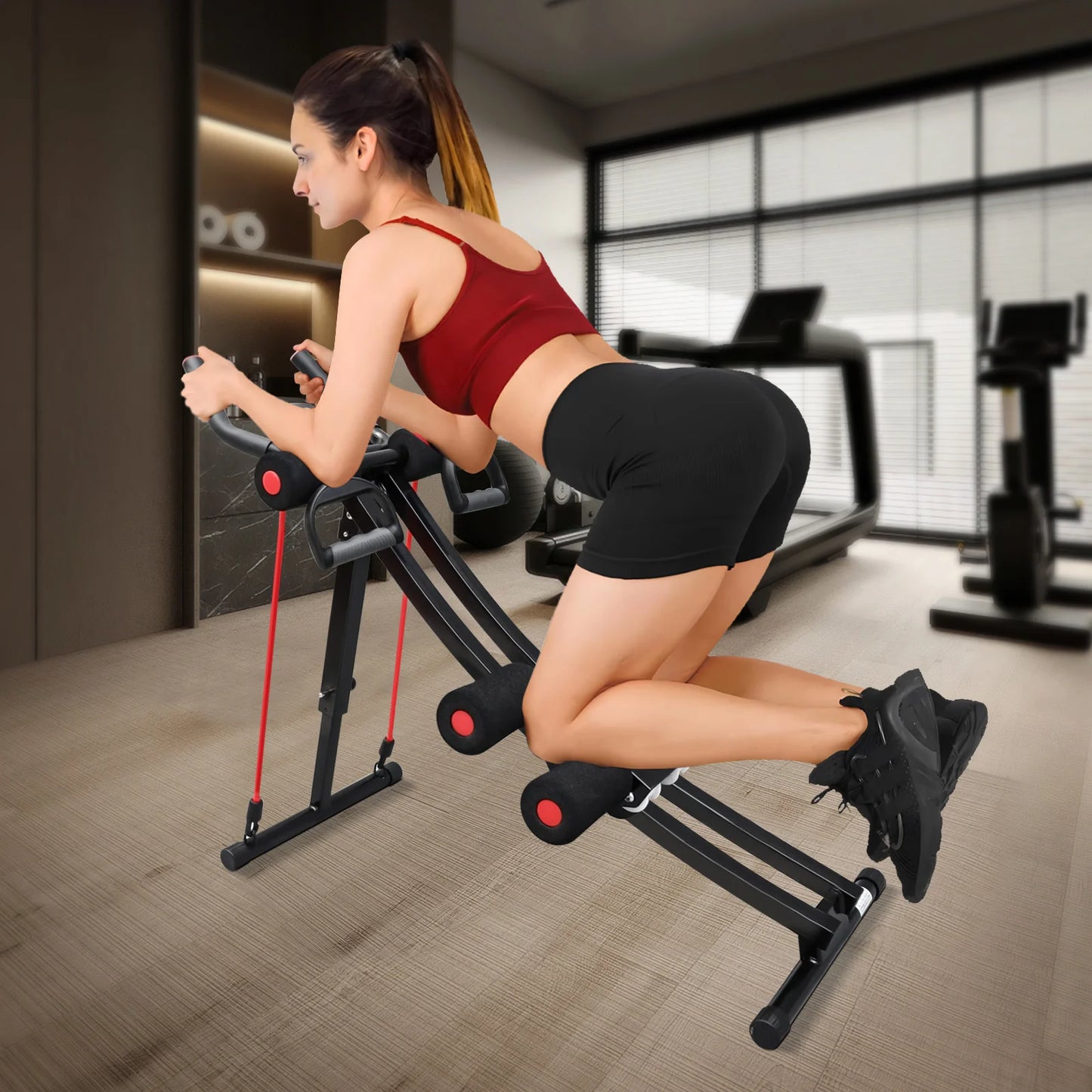 Foldable Ab Machine for Home Gym Core and Abdominal Trainer