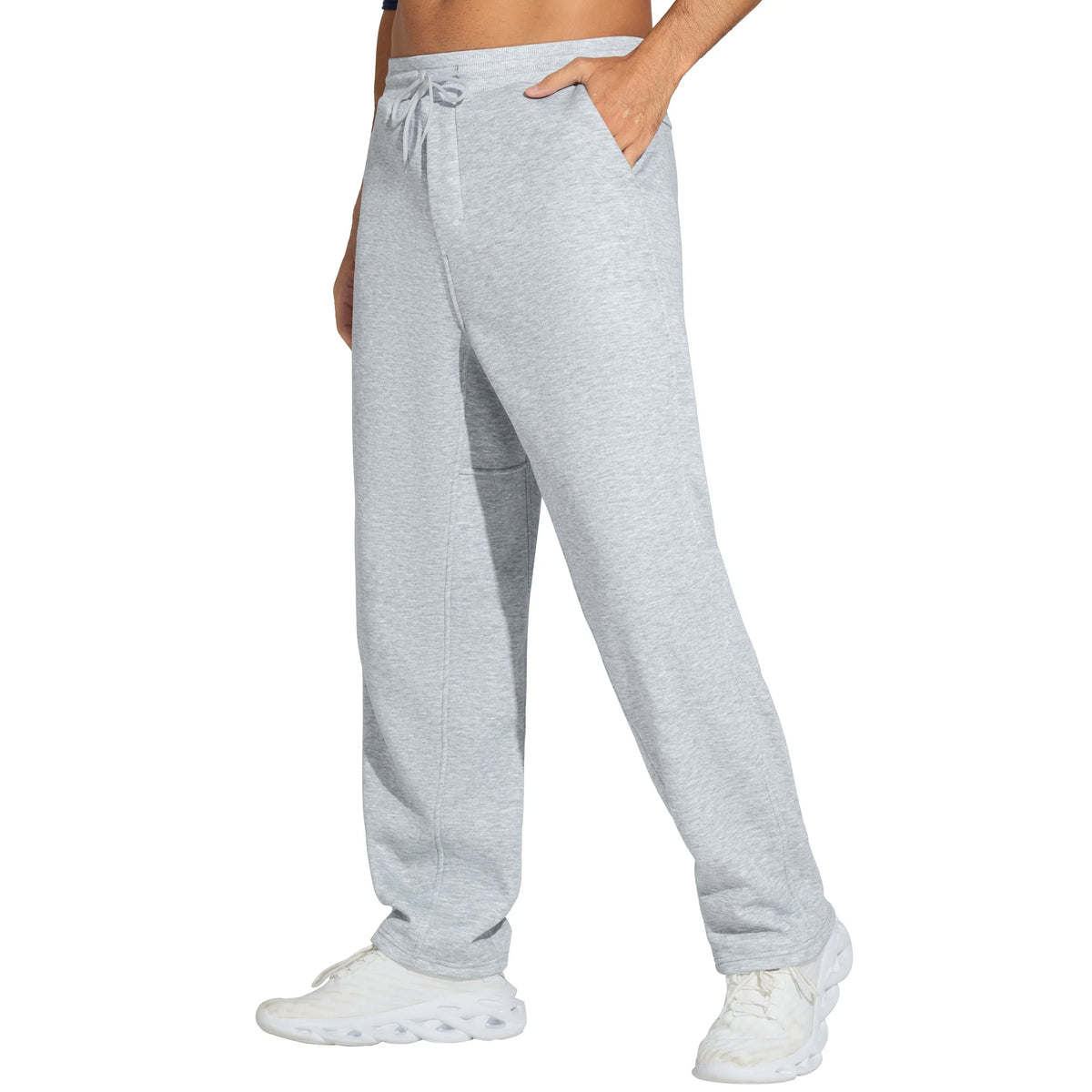 THE GYM PEOPLE Men's Fleece Sweatpants Drawstring Workout Pants