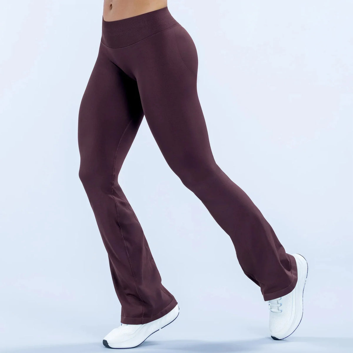 NCLAGEN Women's Seamless Flared Yoga Leggings For Fitness Workouts