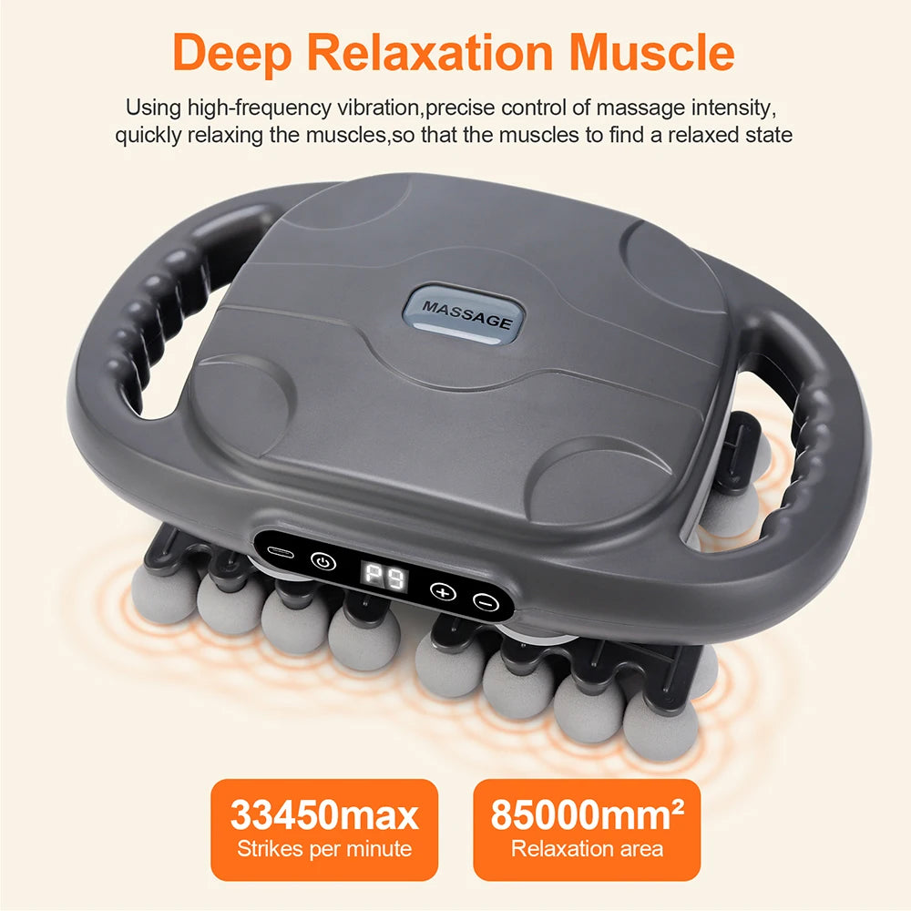 Iebilif Red Light Wireless Massage Gun For Deep Tissue Relief