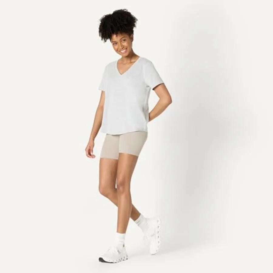 Women's Soft Cotton Modal Blend Relaxed Fit Yoga Tee