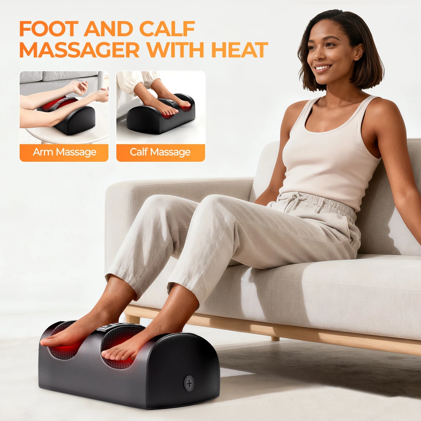 HIMOUTA Shiatsu Full Body Massage Mat With Heat And Vibration