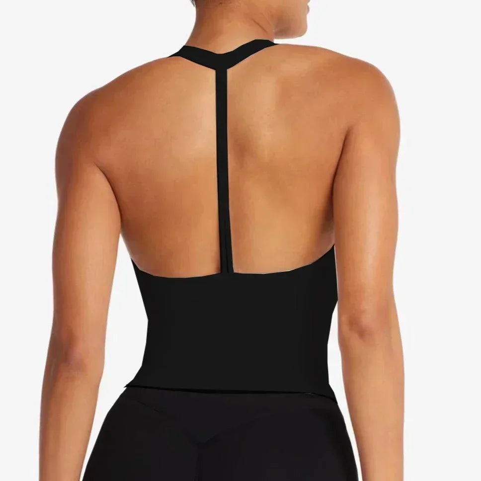 Women Yoga Set Sports Bra Shorts Chest Pad Fitness Wear