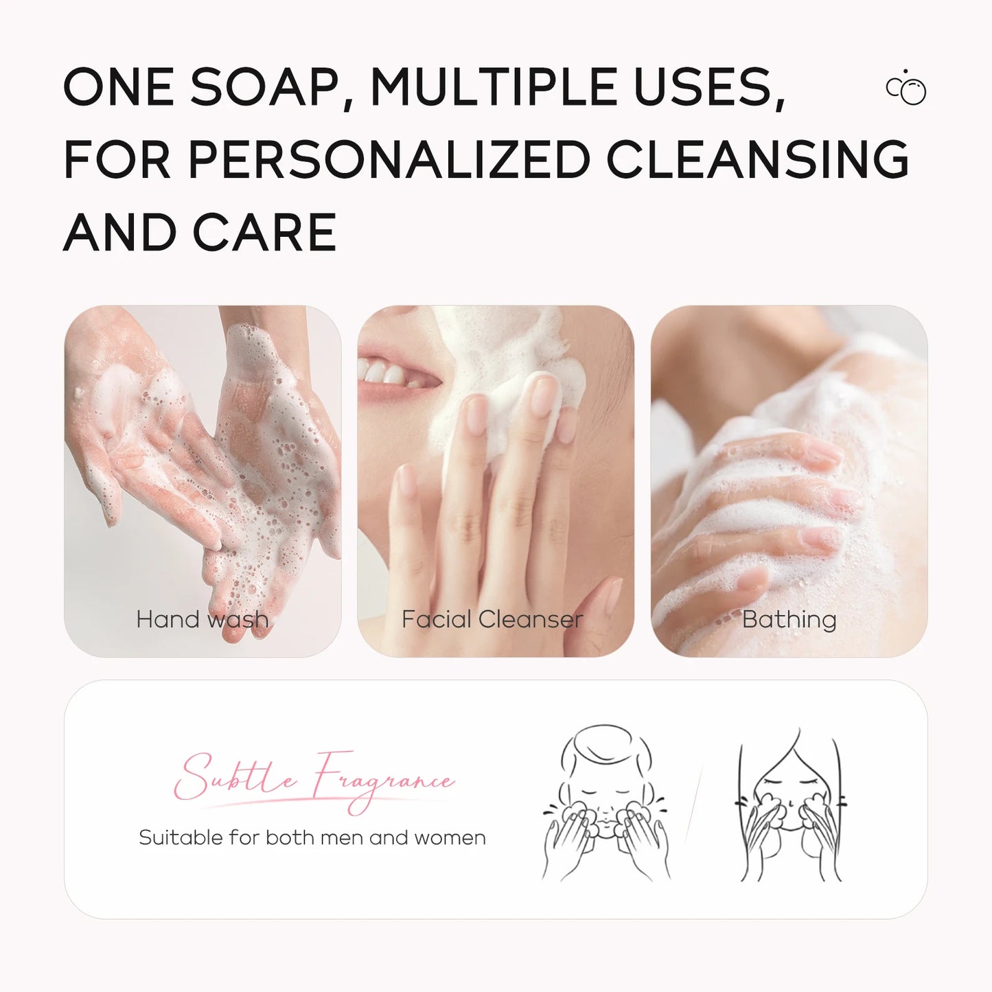 LAIKOU Sakura Bar Soap Deep Cleansing Soften Skin Even Tone