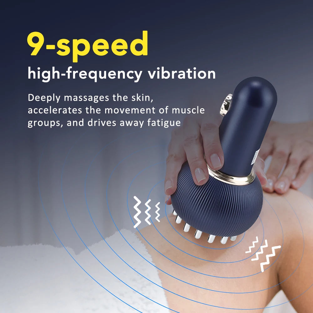 Hailicare Meridian Brush Gua Sha Massager EMS Full Body