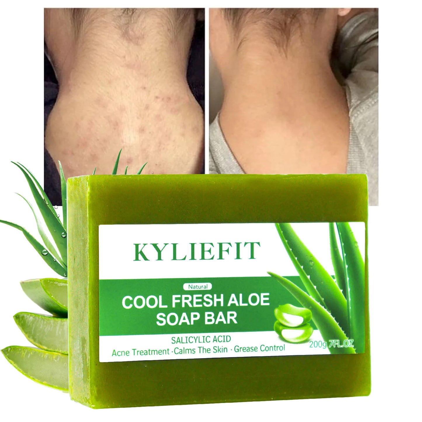 AILKE Aloe Brightening Soap Bar For Face And Body Daily Use