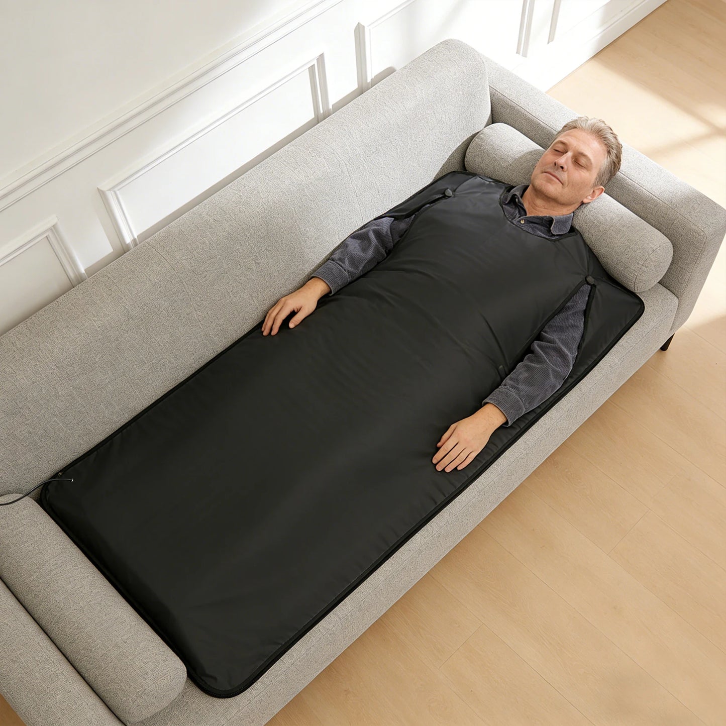 Infrared Sauna Blanket Oxford Cloth Portable Home Spa Temperature Control