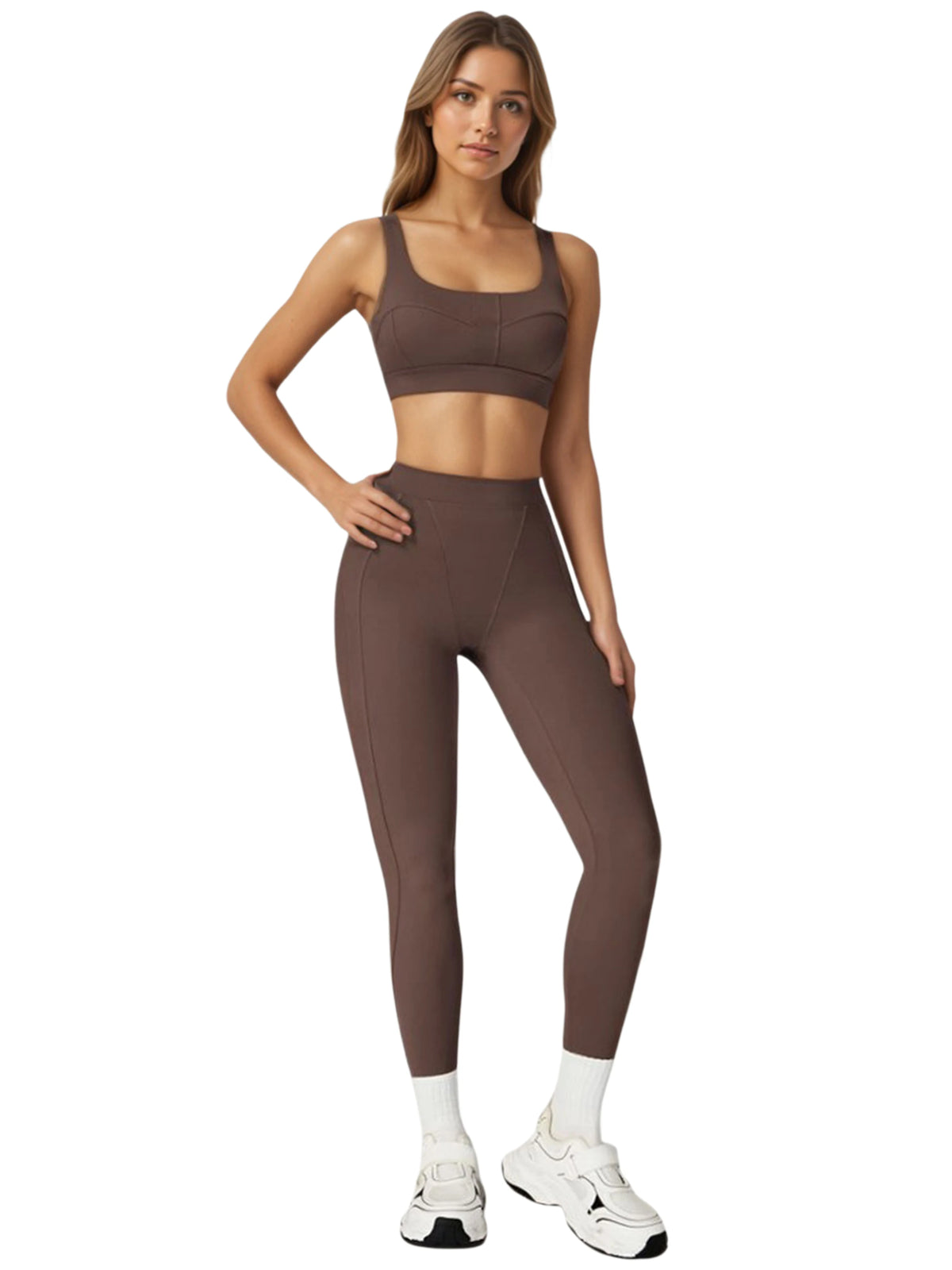 Airila Womens Yoga Set Sports Bra And High Waisted Leggings