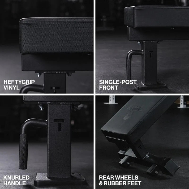 Series Single Post Flat Bench 1200 LB Rated Gym Competition