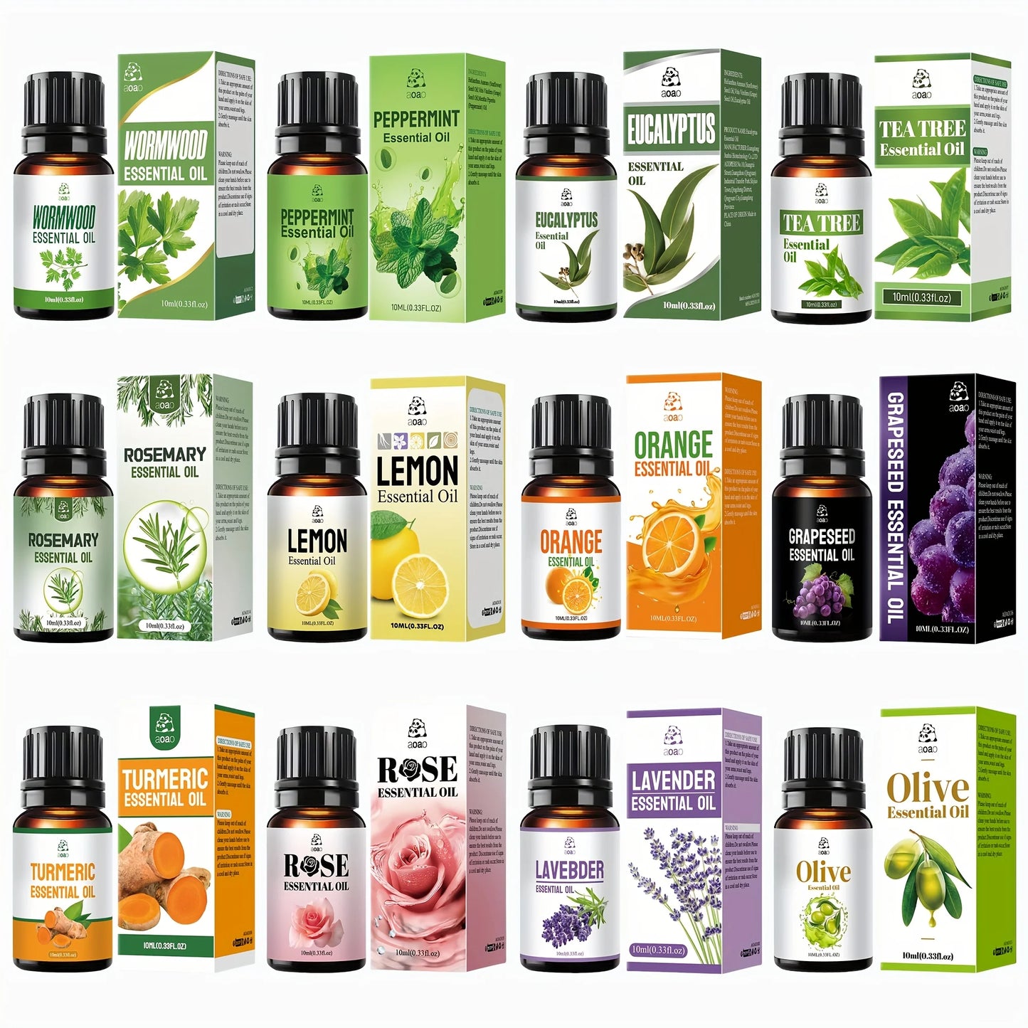 Aoao Skin Care Blend Essential Oils Set For Facial Massage