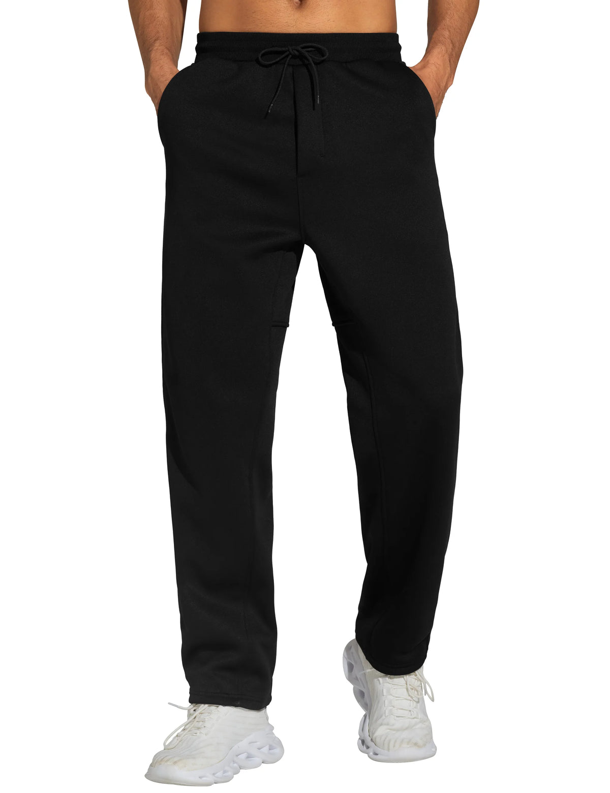 THE GYM PEOPLE Men's Fleece Sweatpants Drawstring Workout Pants