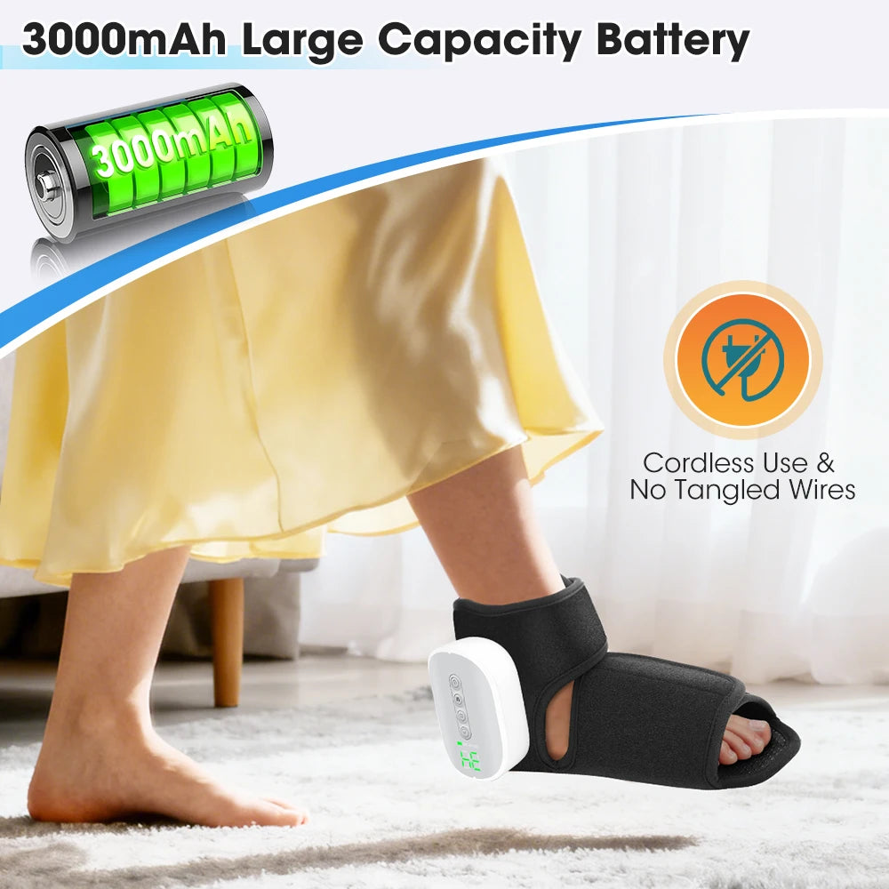 PASTSKY Cordless Electric Foot Massager With Air Compression Heating