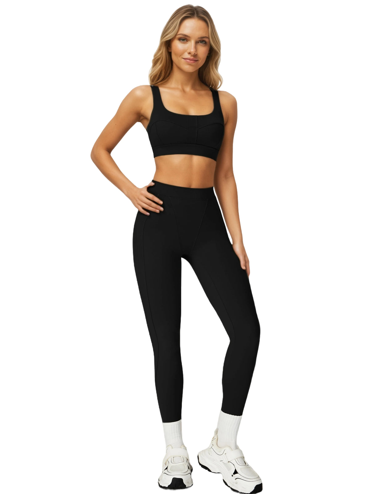 Airila Womens Yoga Set Sports Bra And High Waisted Leggings