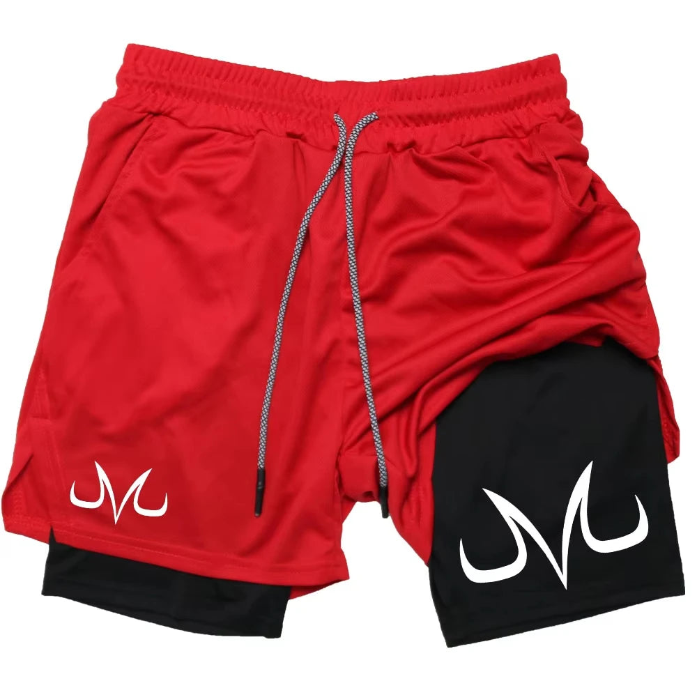 Anime Performance Shorts Toji Printed Running Mesh TwoInOne
